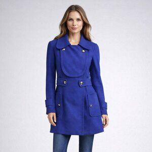 Sonia By Sonia Rykiel Military Ladylike Coat in Royal Blue Size EU 36